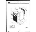 White-Westinghouse WED30P3 cabinet front and wrapper diagram