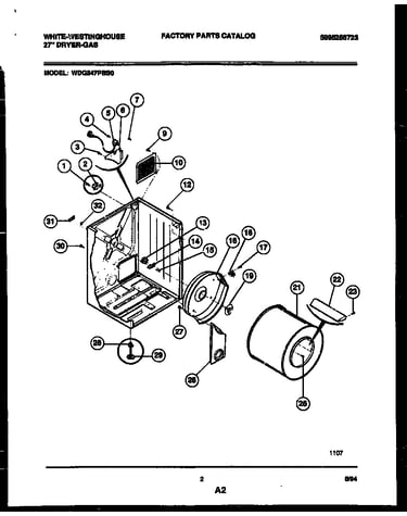 Cabinet and component parts