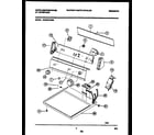 White-Westinghouse WDG547PBS0 console and control parts diagram