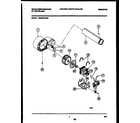 White-Westinghouse WDG547PBS0 blower and drive parts diagram