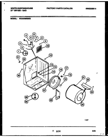 Cabinet and component parts