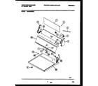 White-Westinghouse WDG336RBSW0 console and control parts diagram