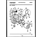 White-Westinghouse WDE336RBS0 cabinet and component parts diagram