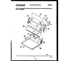White-Westinghouse WDE336RBS0 console and control parts diagram