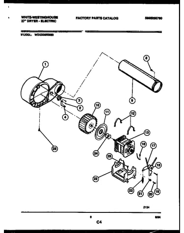 Blower and drive parts
