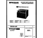 White-Westinghouse WAC052T7A3 front cover diagram