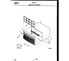 White-Westinghouse WAC052T7A3 cabinet front and wrapper diagram