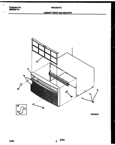 Cabinet front and wrapper