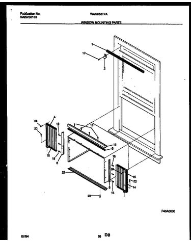 Window mounting parts