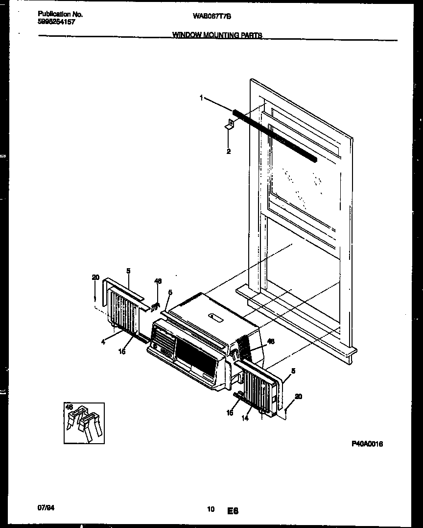 Window mounting parts