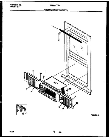 Window mounting parts