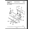 White-Westinghouse WWX123RBD0 console and control parts diagram