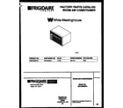 White-Westinghouse WAC053S7A4 front cover diagram