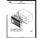 White-Westinghouse WAC053S7A4 cabinet front and wrapper diagram