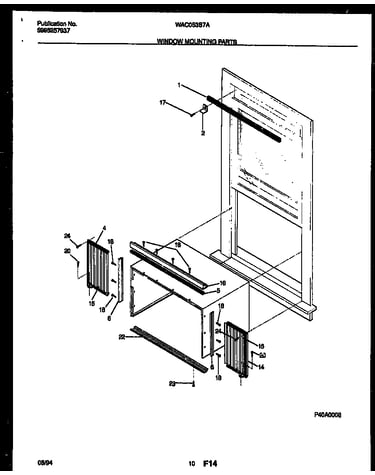 Window mounting parts