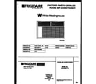 White-Westinghouse WAC056P7A2 front cover diagram