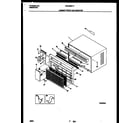 White-Westinghouse WAC056P7A2 cabinet front and wrapper diagram
