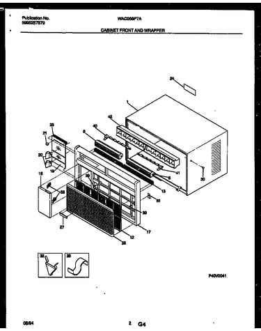 Cabinet front and wrapper