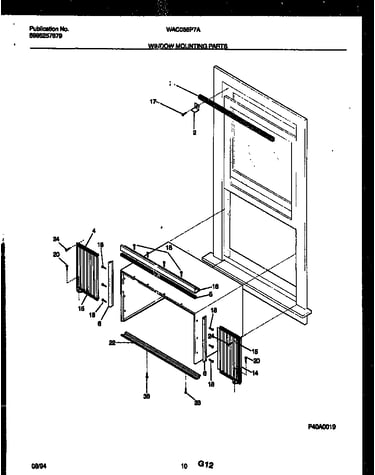 Window mounting parts
