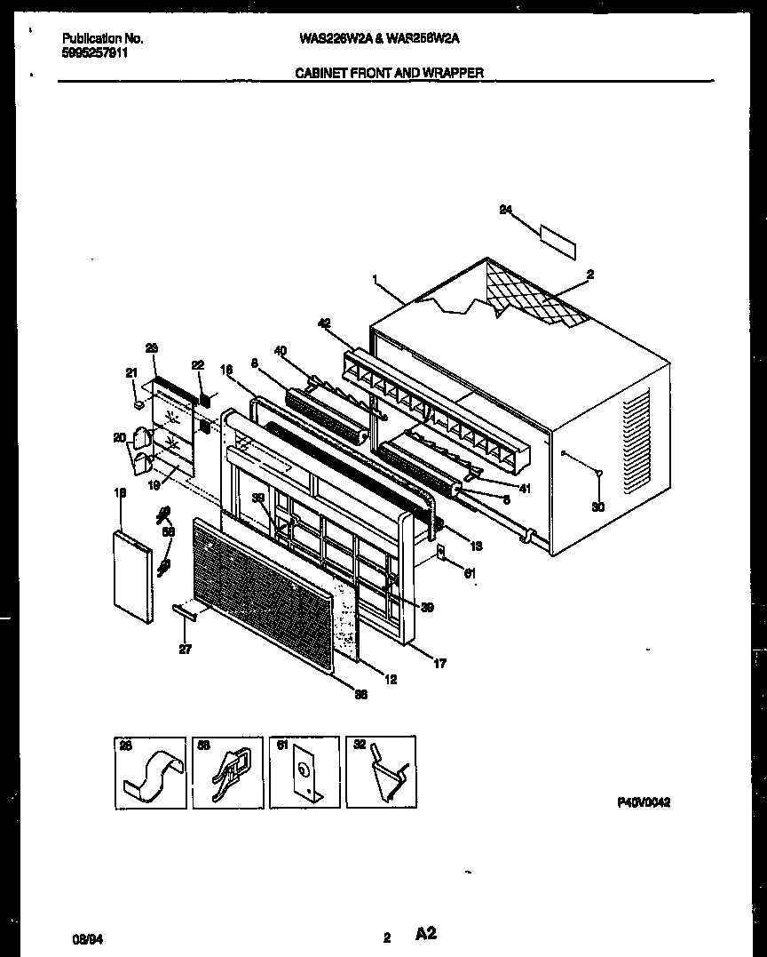 Cabinet front and wrapper