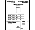 White-Westinghouse WRT21FGAY1 cover page diagram