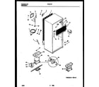 White-Westinghouse RT181TCW0 system and automatic defrost parts diagram