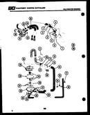 Pump, water valve, water inlet