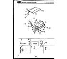 Kelvinator DGS100CW1 top, controls and miscellaneous parts diagram