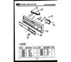 Kelvinator DWU7025DR1 console and control parts diagram