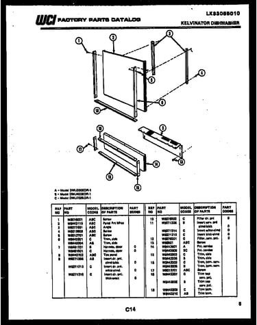Outer door parts