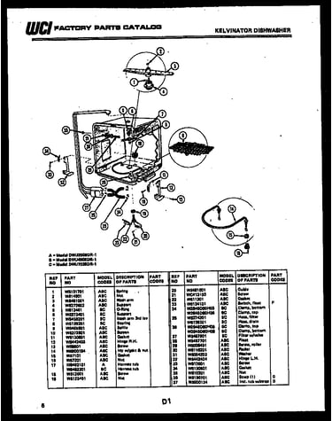 Inner tub parts
