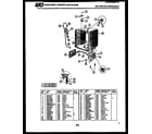 Kelvinator DWU7025DR1 tub and frame parts diagram