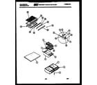 Kelvinator TSK160AN7D shelves and supports diagram