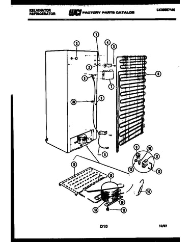 System and automatic defrost parts