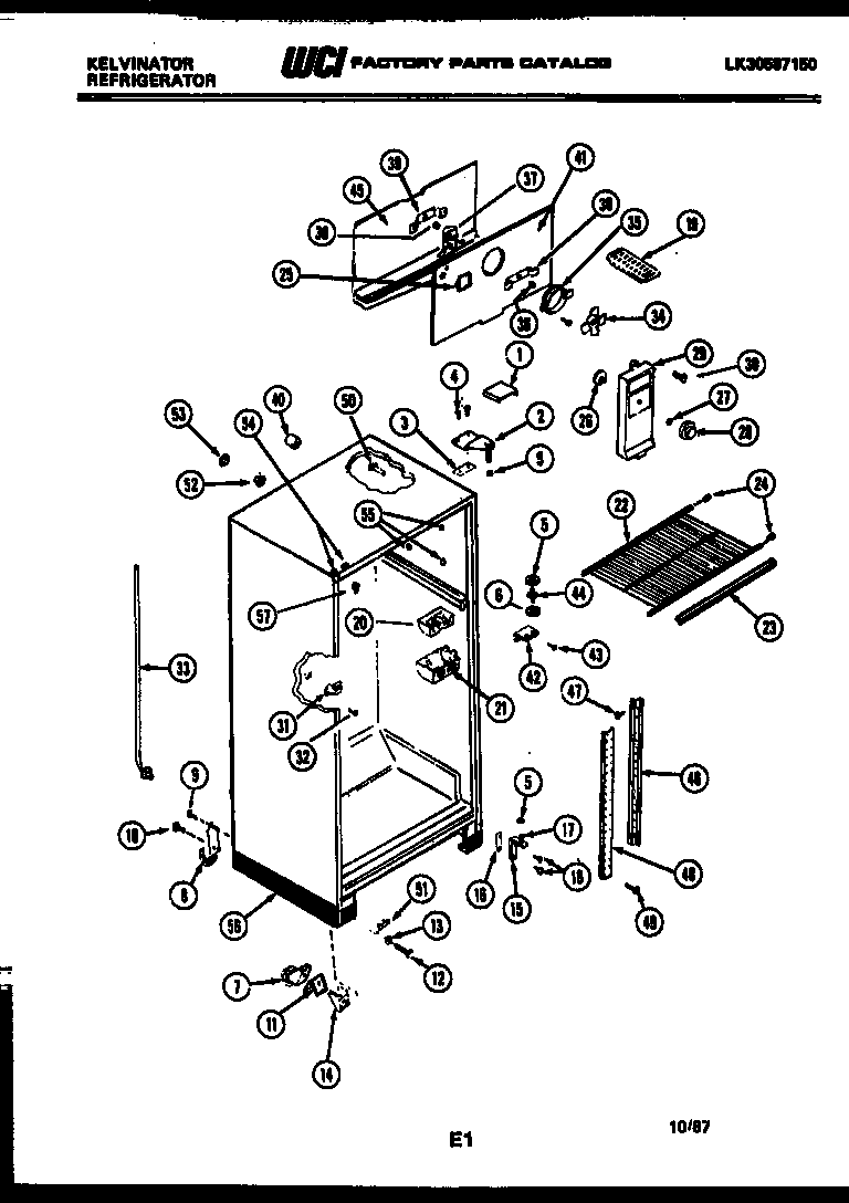 Cabinet parts