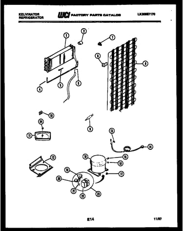 System and automatic defrost parts