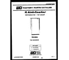 Kelvinator TSI180EN0W cover page diagram