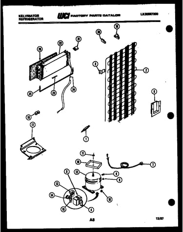 System and automatic defrost parts
