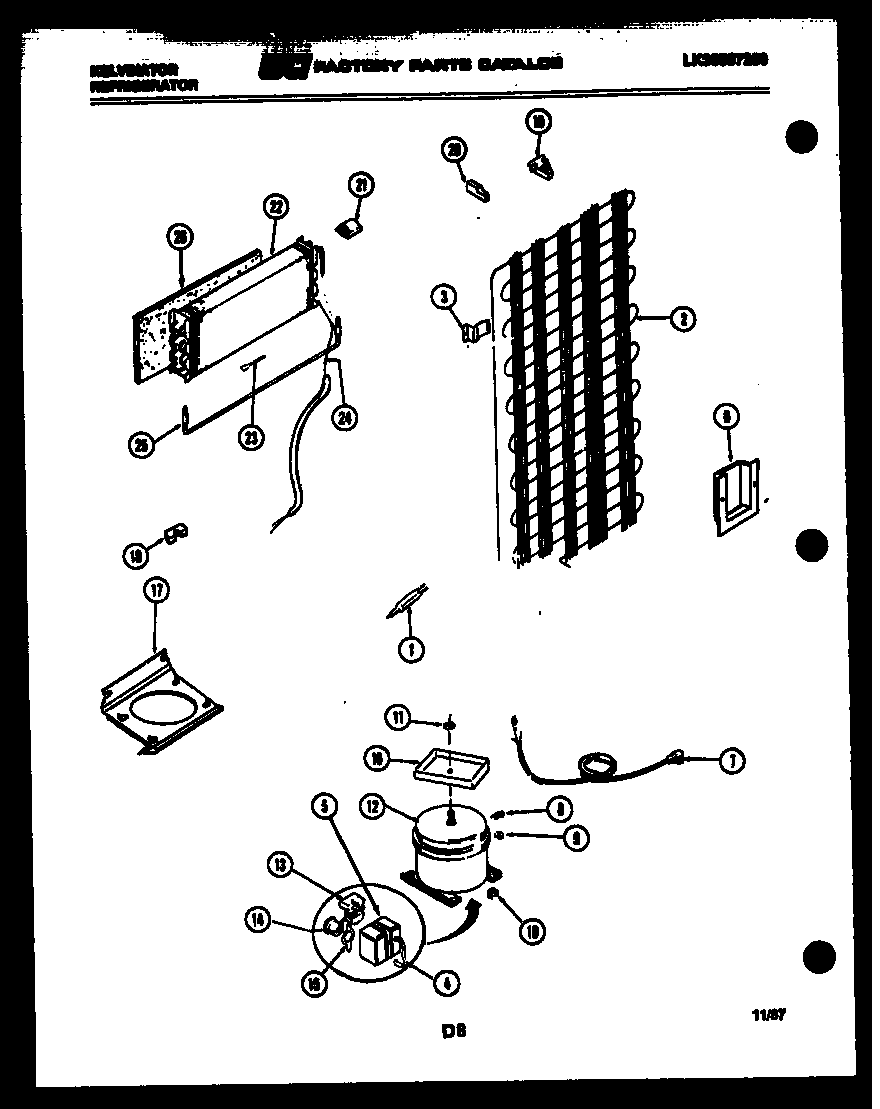 SYSTEM AND AUTOMATIC DEFROST PARTS