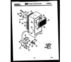 Kelvinator TPK160EN0D system and automatic defrost parts diagram