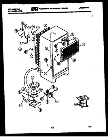 System and automatic defrost parts