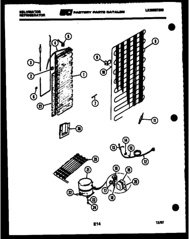 System and automatic defrost parts