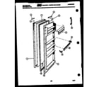 Kelvinator FPK190AN5T refrigerator door parts diagram
