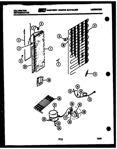 System and automatic defrost parts