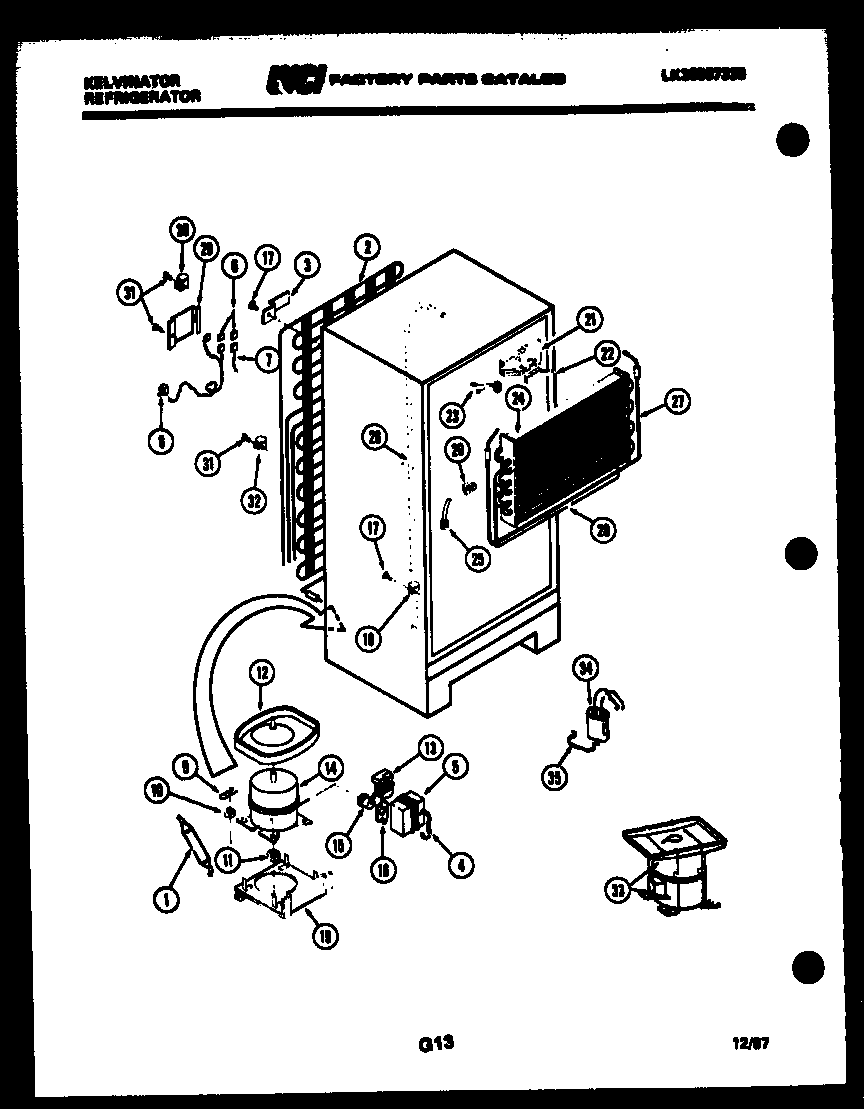 System and automatic defrost parts