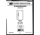 Kelvinator AMK175EN0D cover page diagram