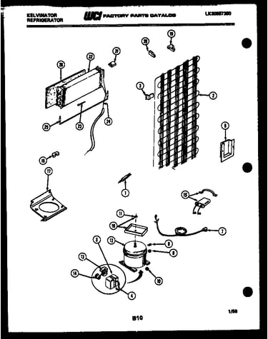 System and automatic defrost parts