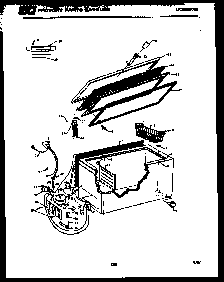 Chest freezer parts