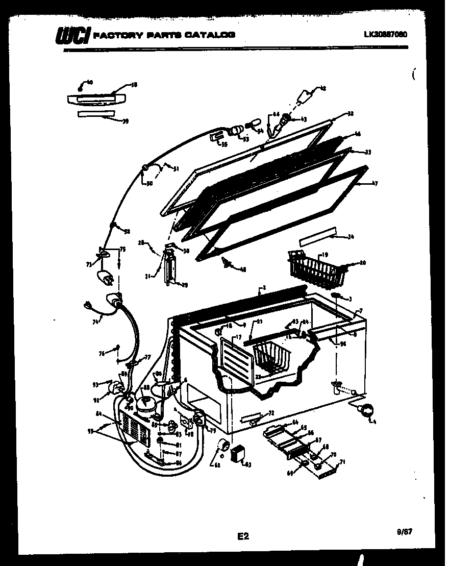 Chest freezer parts