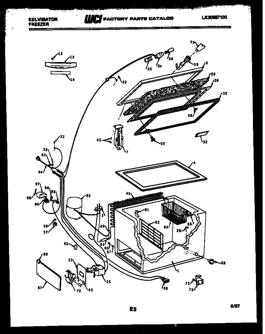 Chest freezer parts
